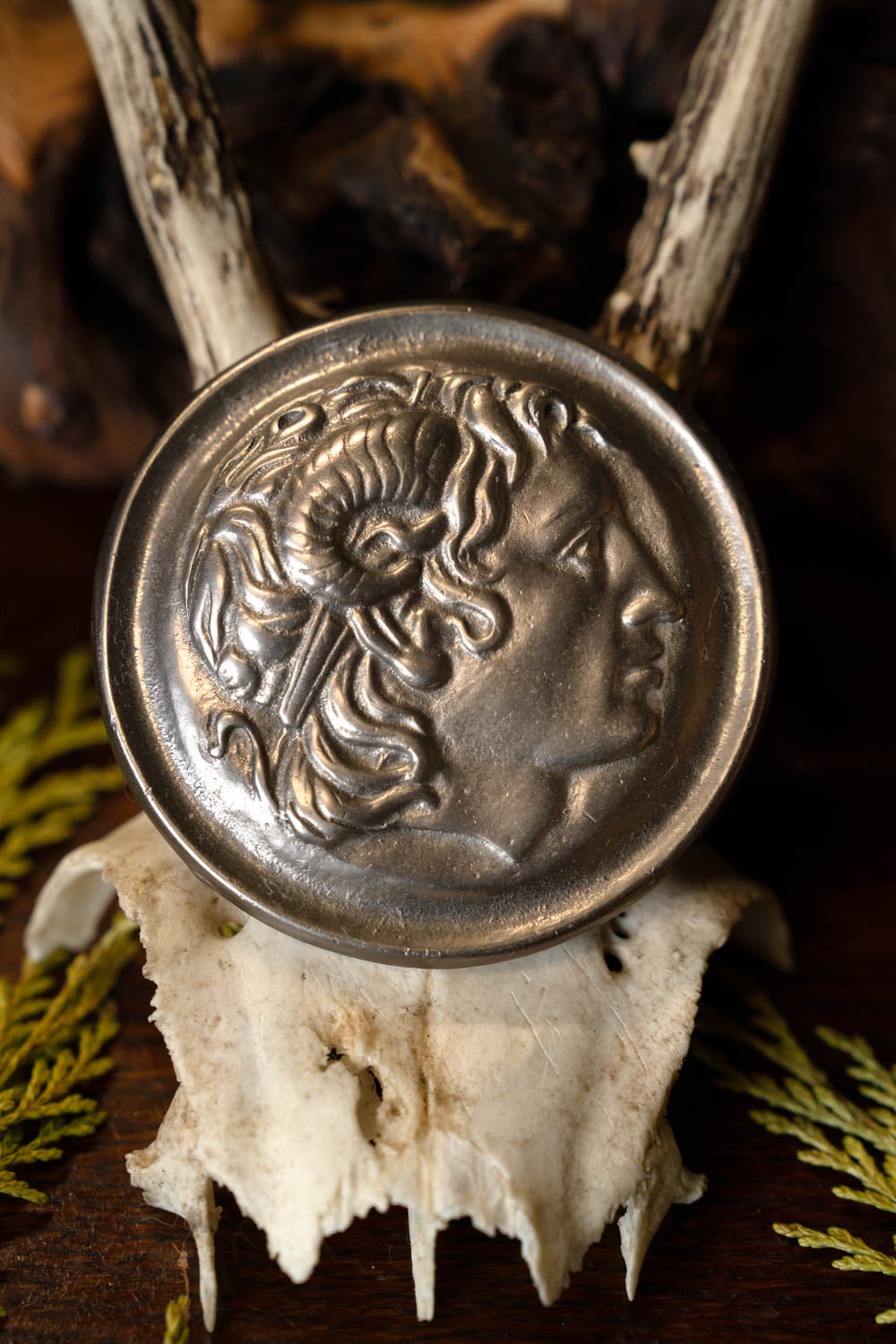 Roman phalera Alexander the Great horns of Ammon