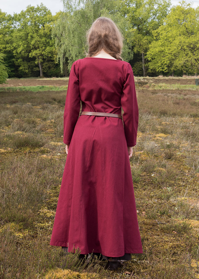 Cotehardie Christina, burgundy red