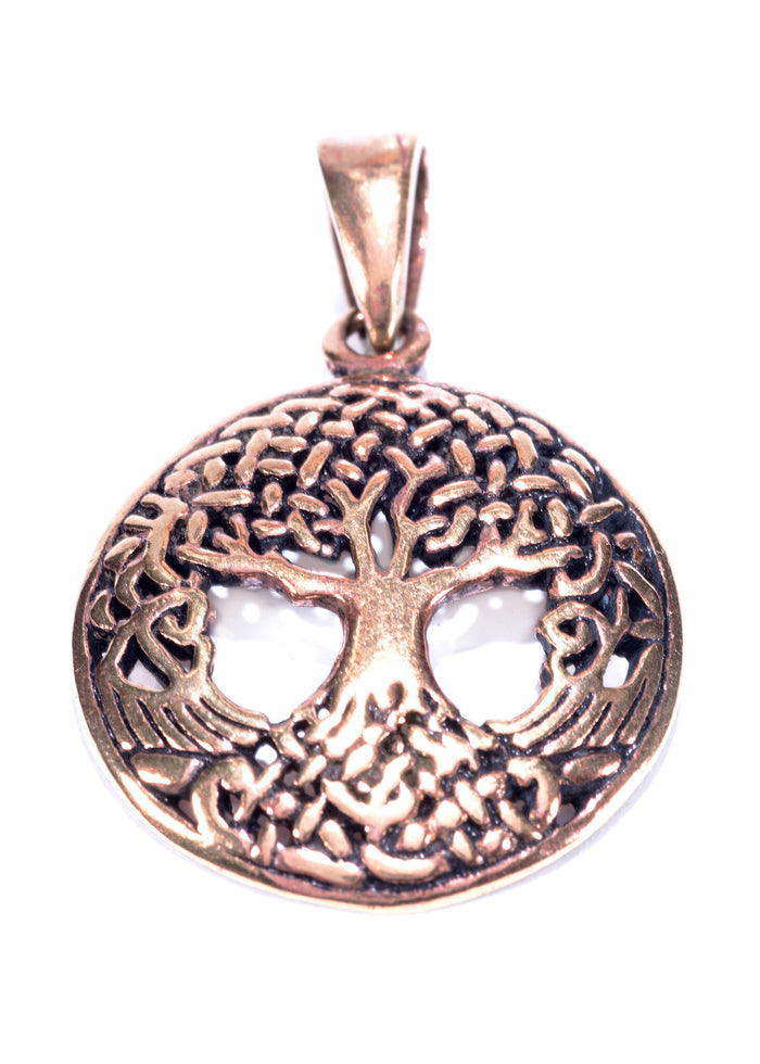 Knotted tree of life, bronze