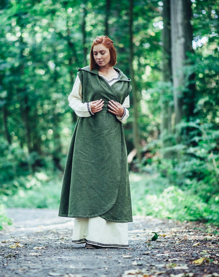 Wrap dress Thyra, green