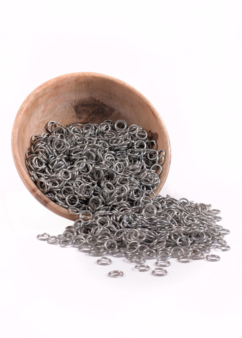 3 kg verzinkte Kettenringe, 9 mm