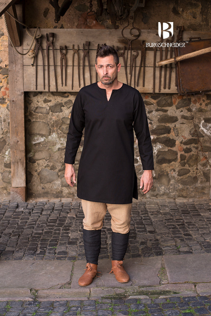 Medieval tunic Leif, black