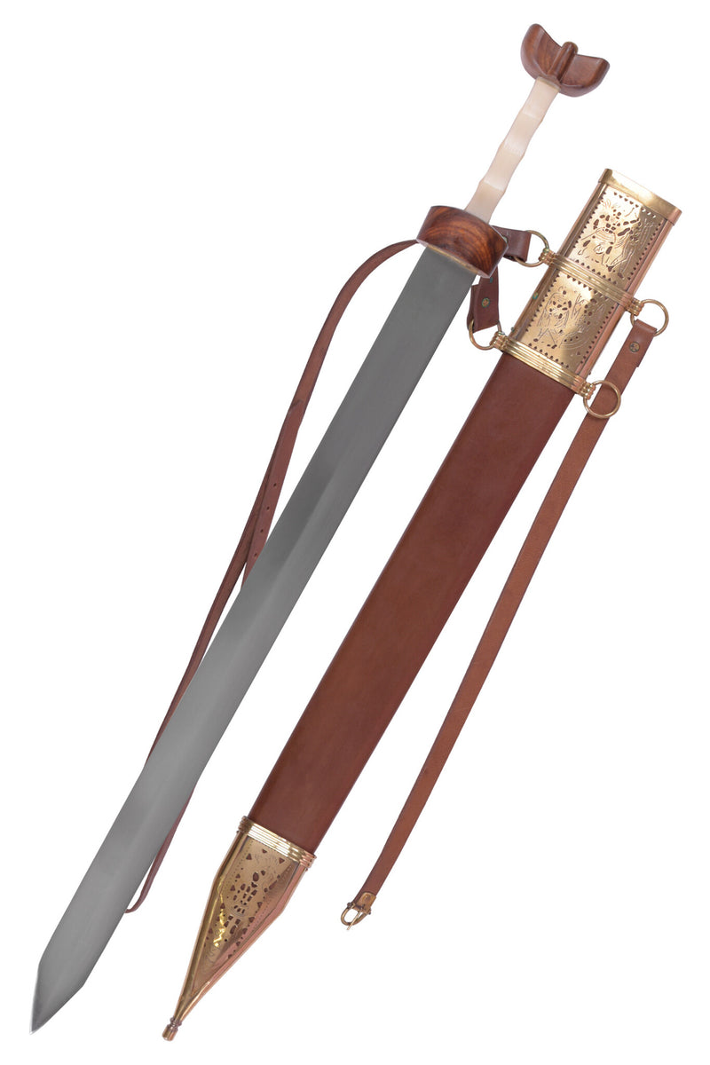 Spatha germanica del IV secolo, semi-affilata