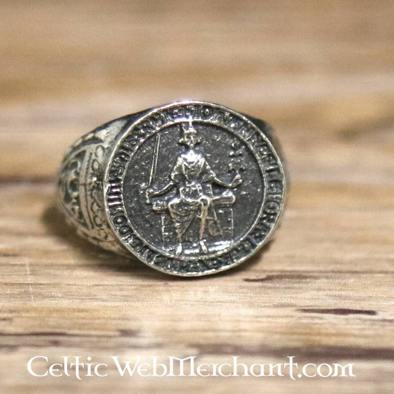 Magna Carta seal ring, pewter