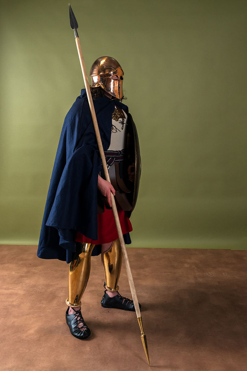 Medieval cloak Karen, wool blend, blue