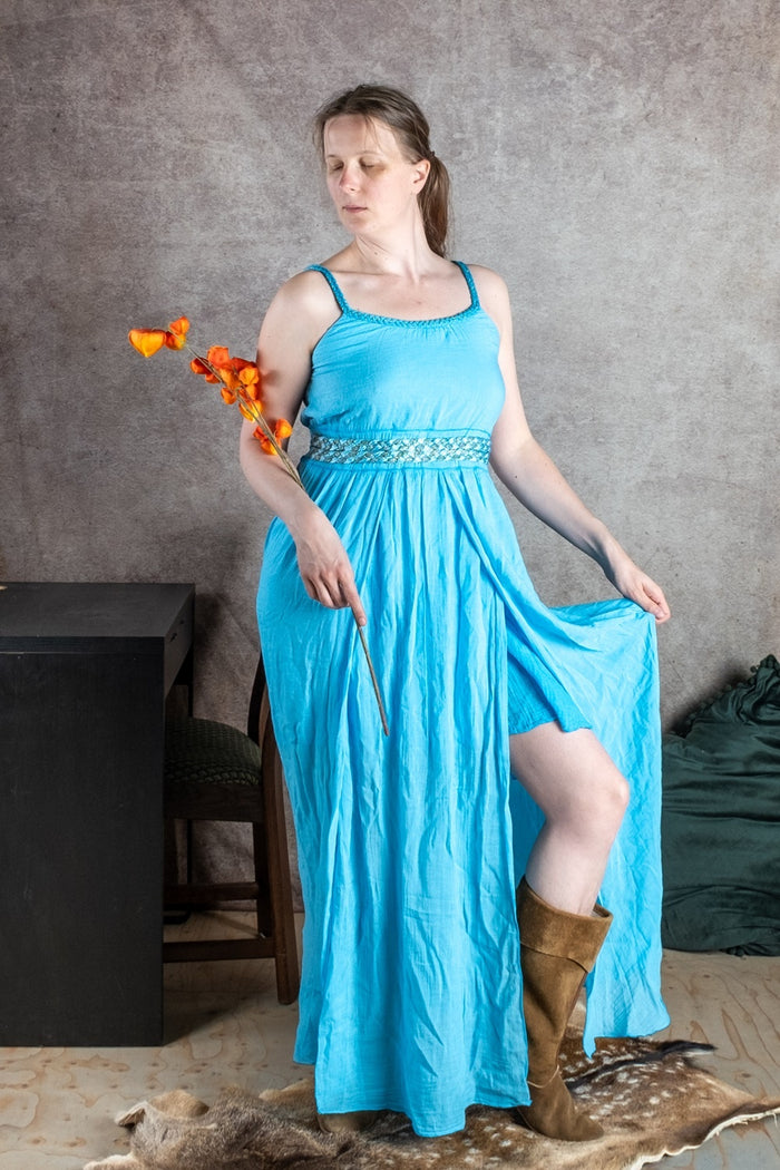 Goddess dress Thetis, turquoise