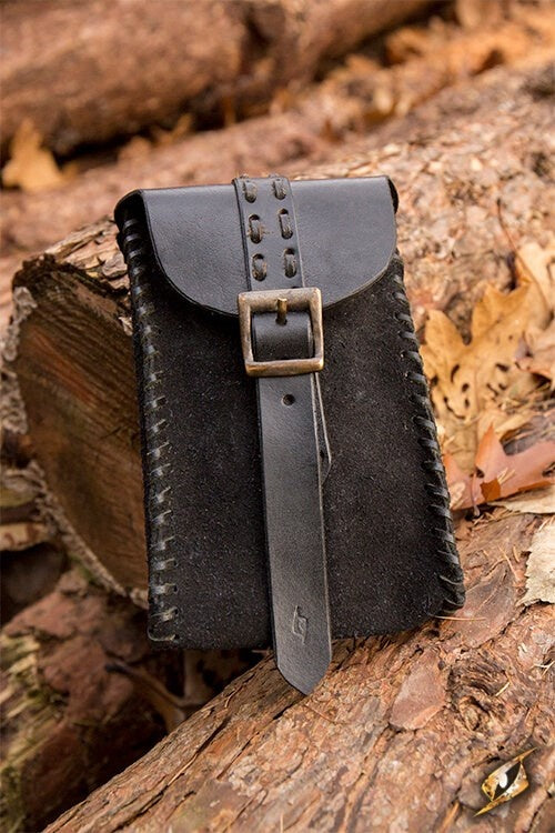 Square pouch Raymond, black