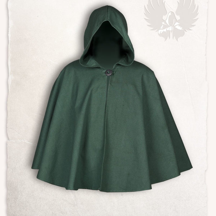 Medieval cape Kim, olive green