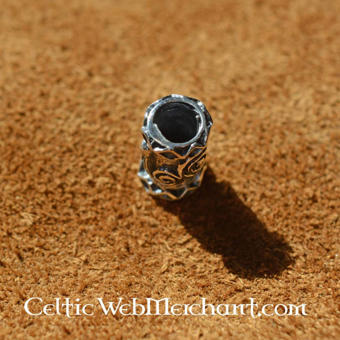 Silver Viking beardbead, sterling silver