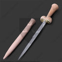 15th century thin bollock dagger, semi-sharp