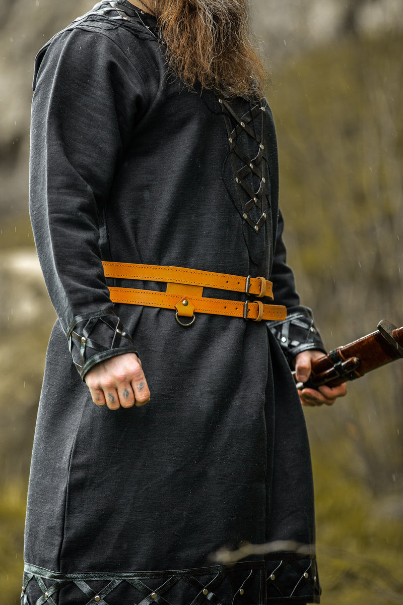 Viking tuniek Farulfr, zwart