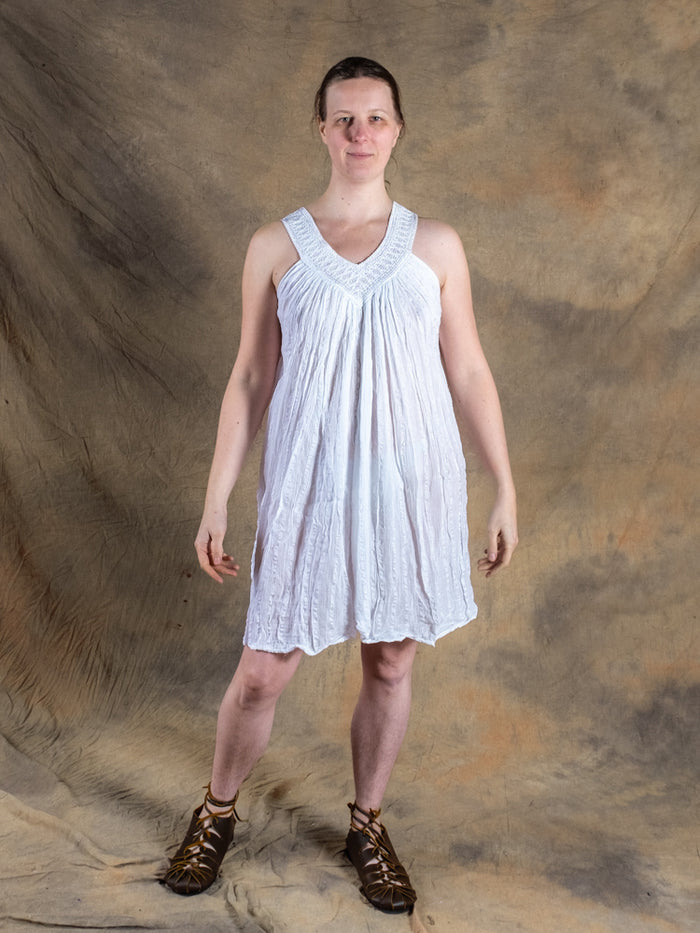 Goddess Dress Hera, short, white