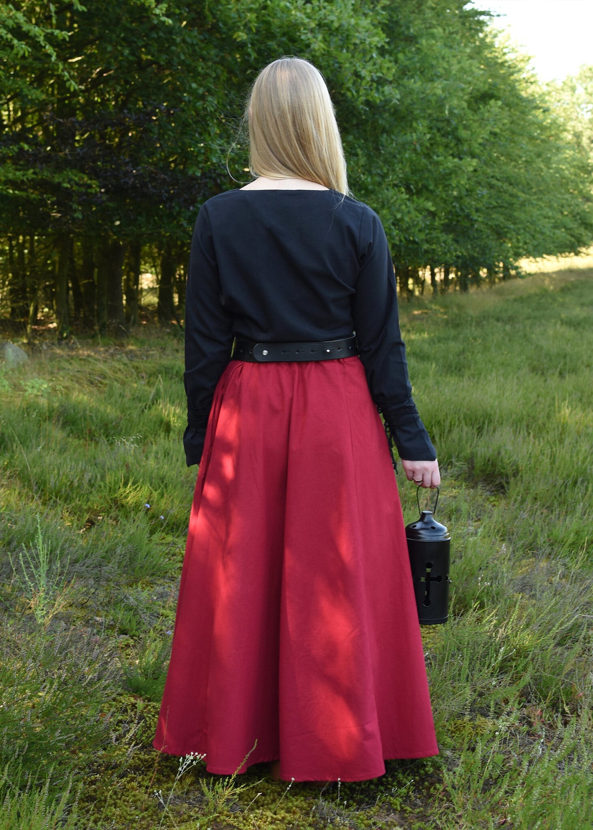 Medieval blouse Aubrey, black
