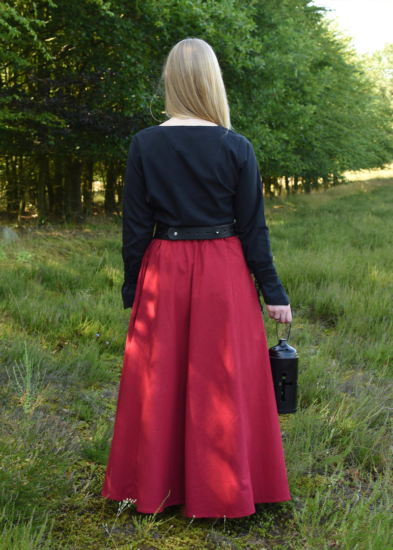 Middeleeuwse blouse Aubrey, zwart