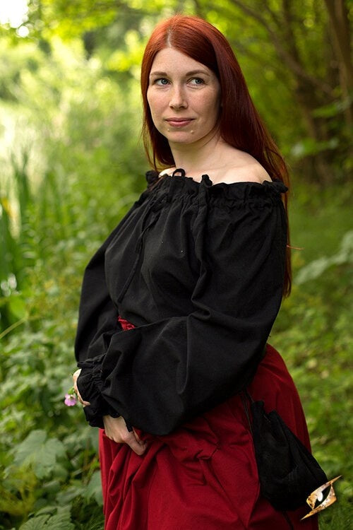Pirate blouse Reid, black