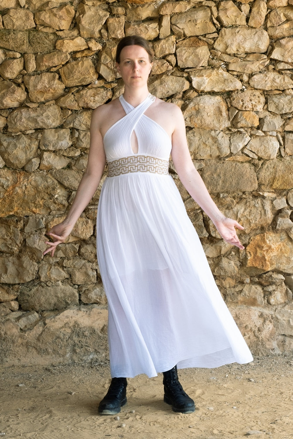 Goddess Dress Persephone, white