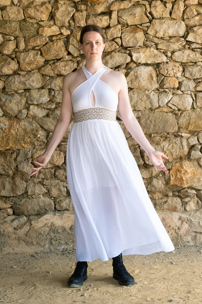 Goddess Dress Persephone, white