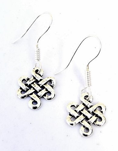 Celtic earrings Lugh, silvered bronze