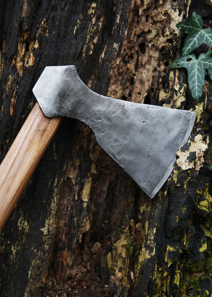 Viking Axe, Hand-Forged Steel, Type F, semi-sharp