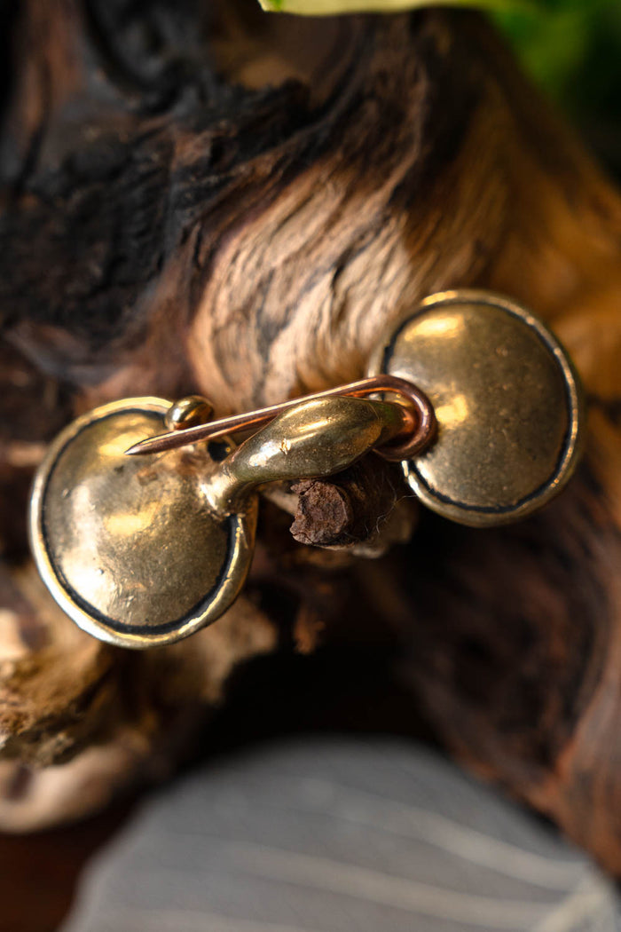 Bronze age spectacle fibula, bronze