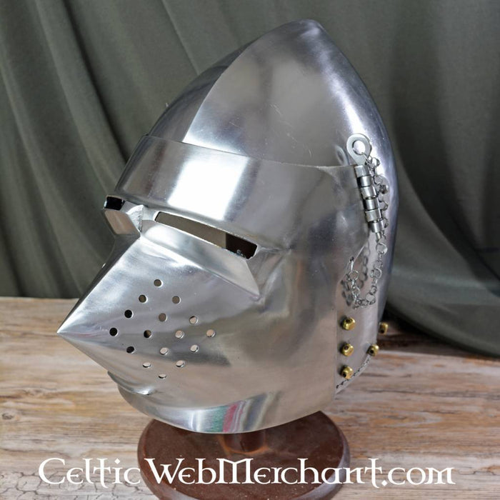Pig faced bascinet, 2 mm (battle-ready)