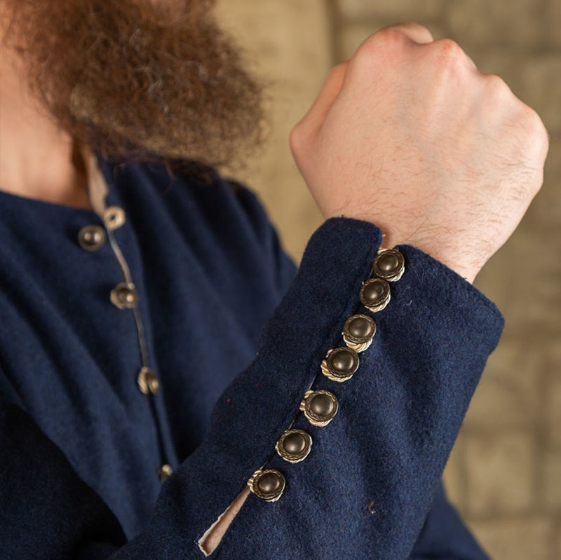 Cotehardie Rafael, wool blend, blue