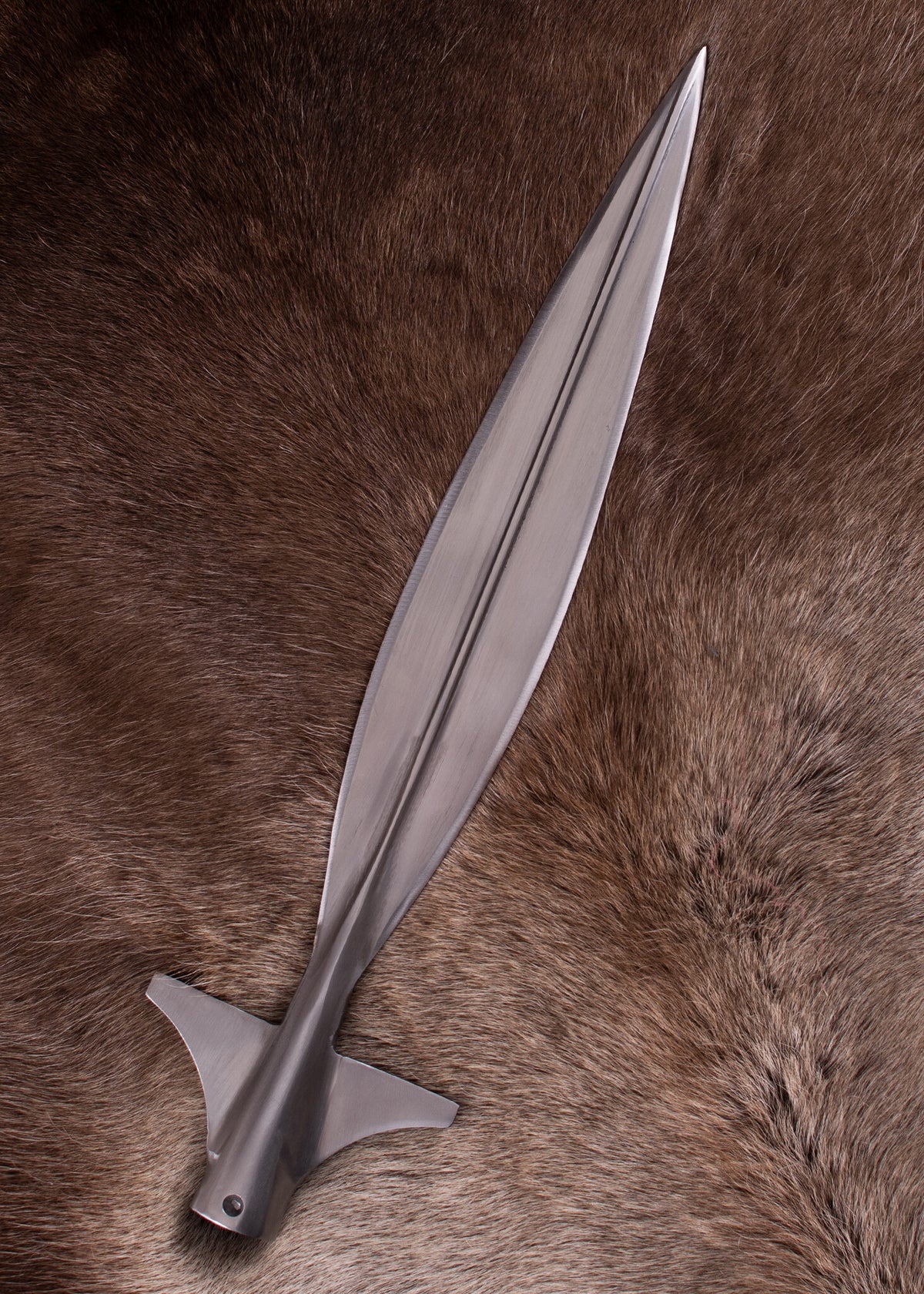 Leaf-Shaped Winged Spearhead, approx. 43.5 cm, semi-sharp