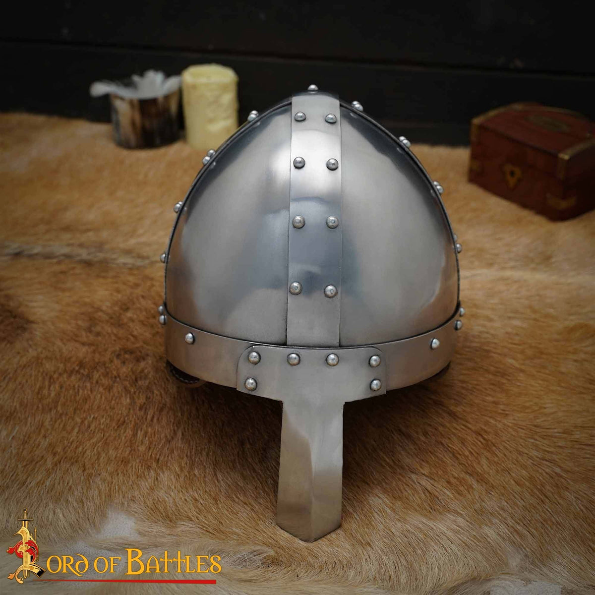 9th century spangenhelm, nasal type, 2 mm (battle-ready)