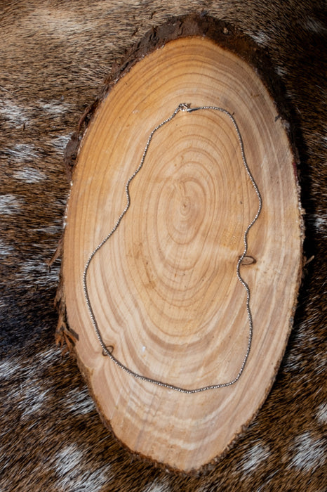 Silver chain necklace 46 cm 