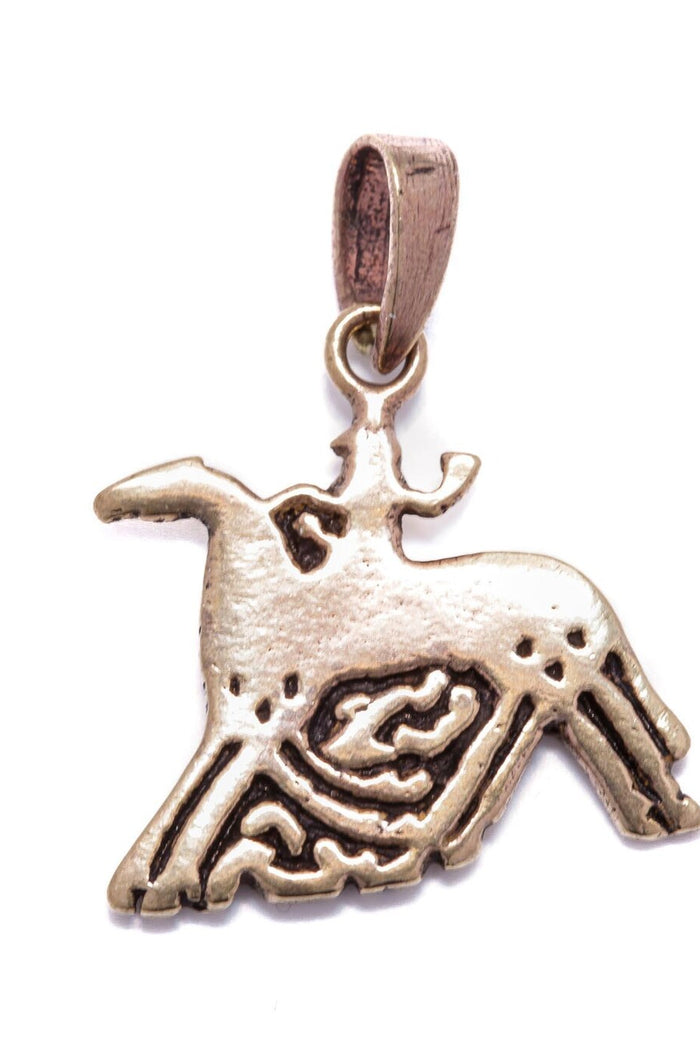 Odin and Sleipnir pendant from Gotland, bronze