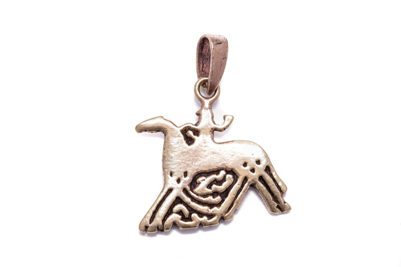 Wisiorek Odin i Sleipnir z Gotlandii, brąz