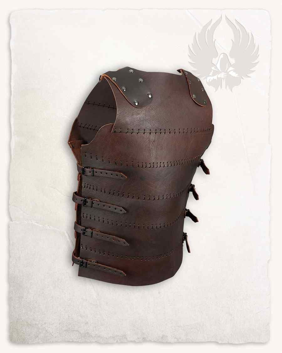Leather cuirass Erend, brown