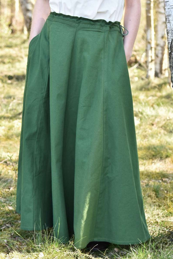 Medieval skirt Melisende, green