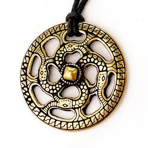 Germanic zierscheibe, amulet, zamak