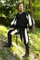 Pantaloni da lanzichenecco nero-bianco