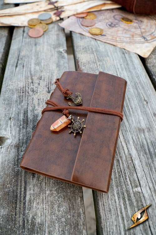 Diario pirata, marrone