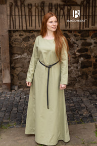 Medieval dress Freya, light green