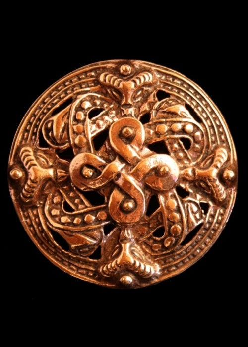 Viking brooch, Borre style, bronze