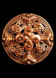 Viking brooch, Borre style, bronze
