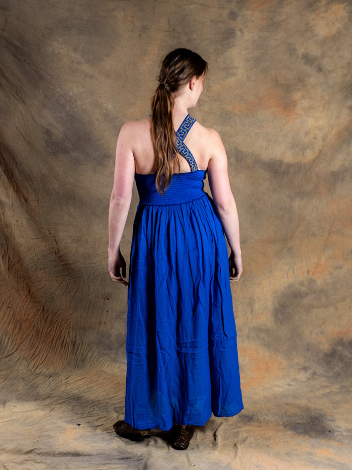 Goddess Dress Persephone, royal blue