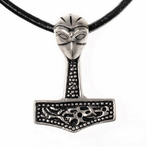 Thor's hammer of Mandermark, silvered bronze