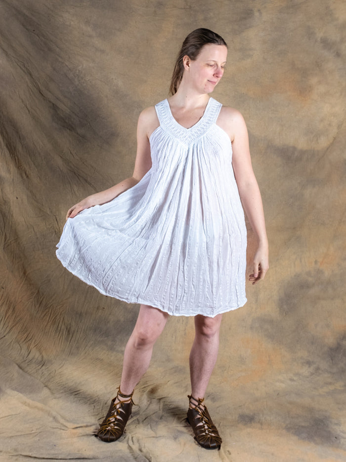Goddess Dress Hera, short, white