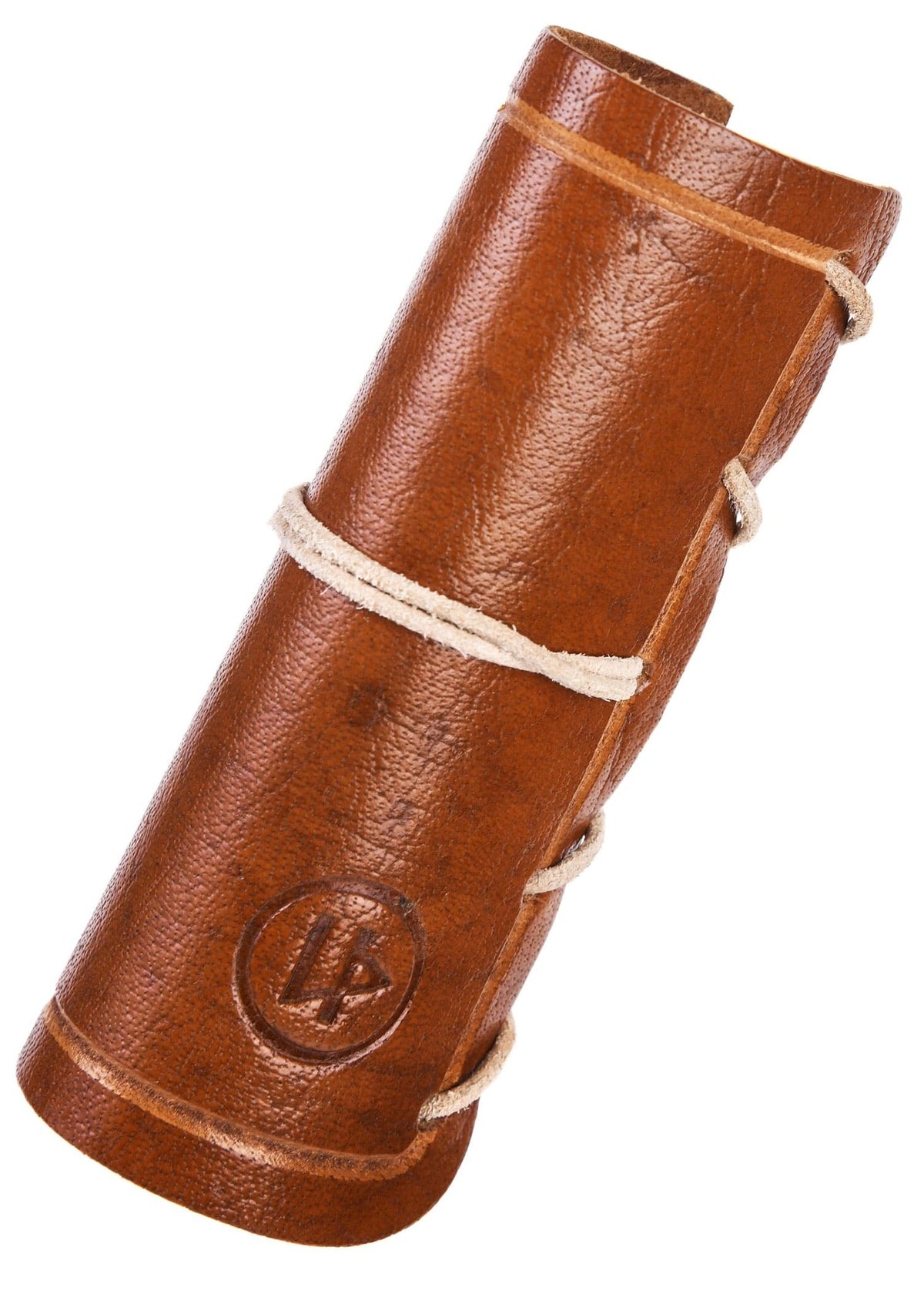 Leather axe guard, brown