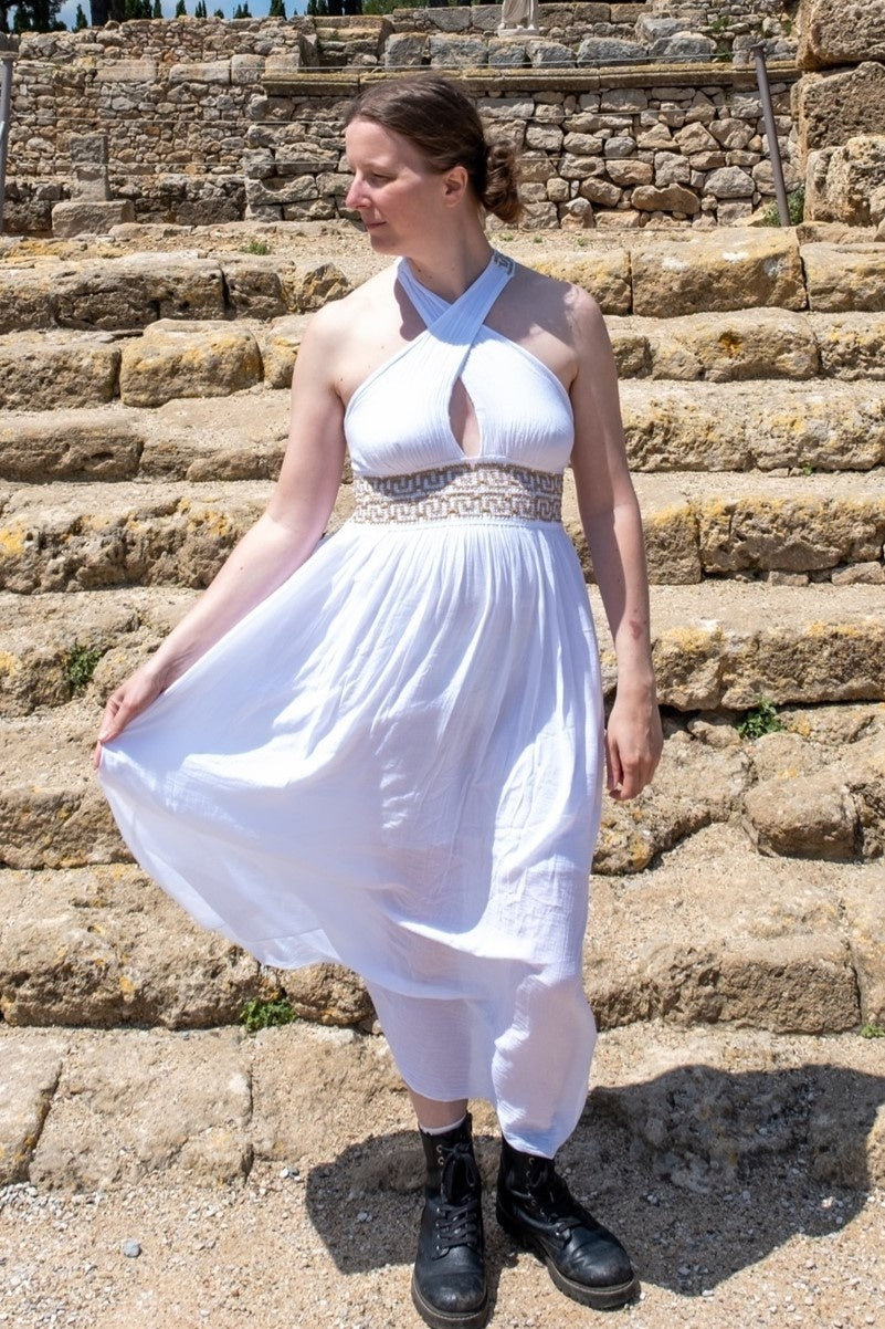 Goddess Dress Persephone, white