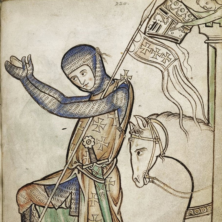 Medieval bucket helmet Westminster Psalter, 1-1.2 mm