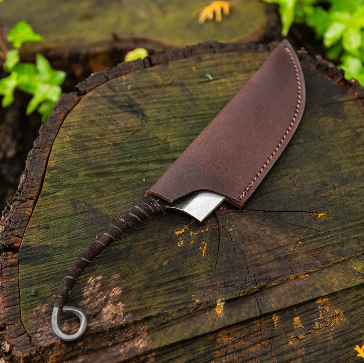 Celtic knife Glen, L, stainless steel, semi-sharp