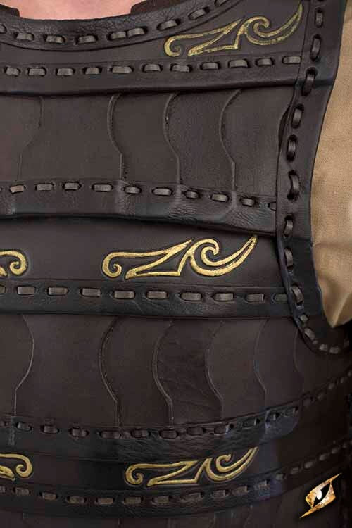Early Medieval lamellar armour, black