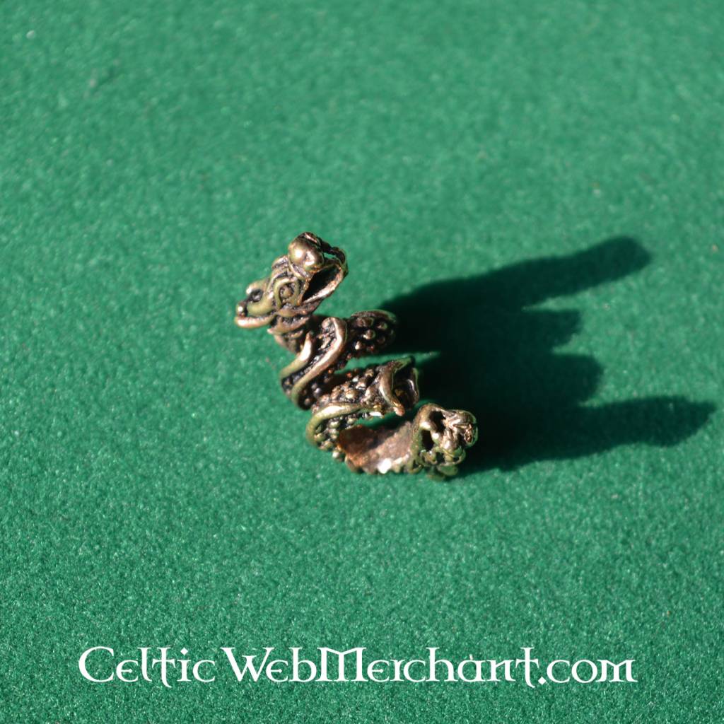 Dragon beard bead, bronze