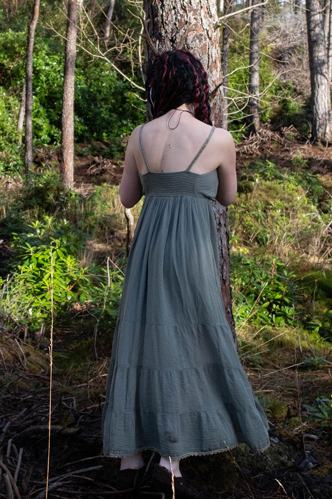 Goddess Dress Athena, nature green