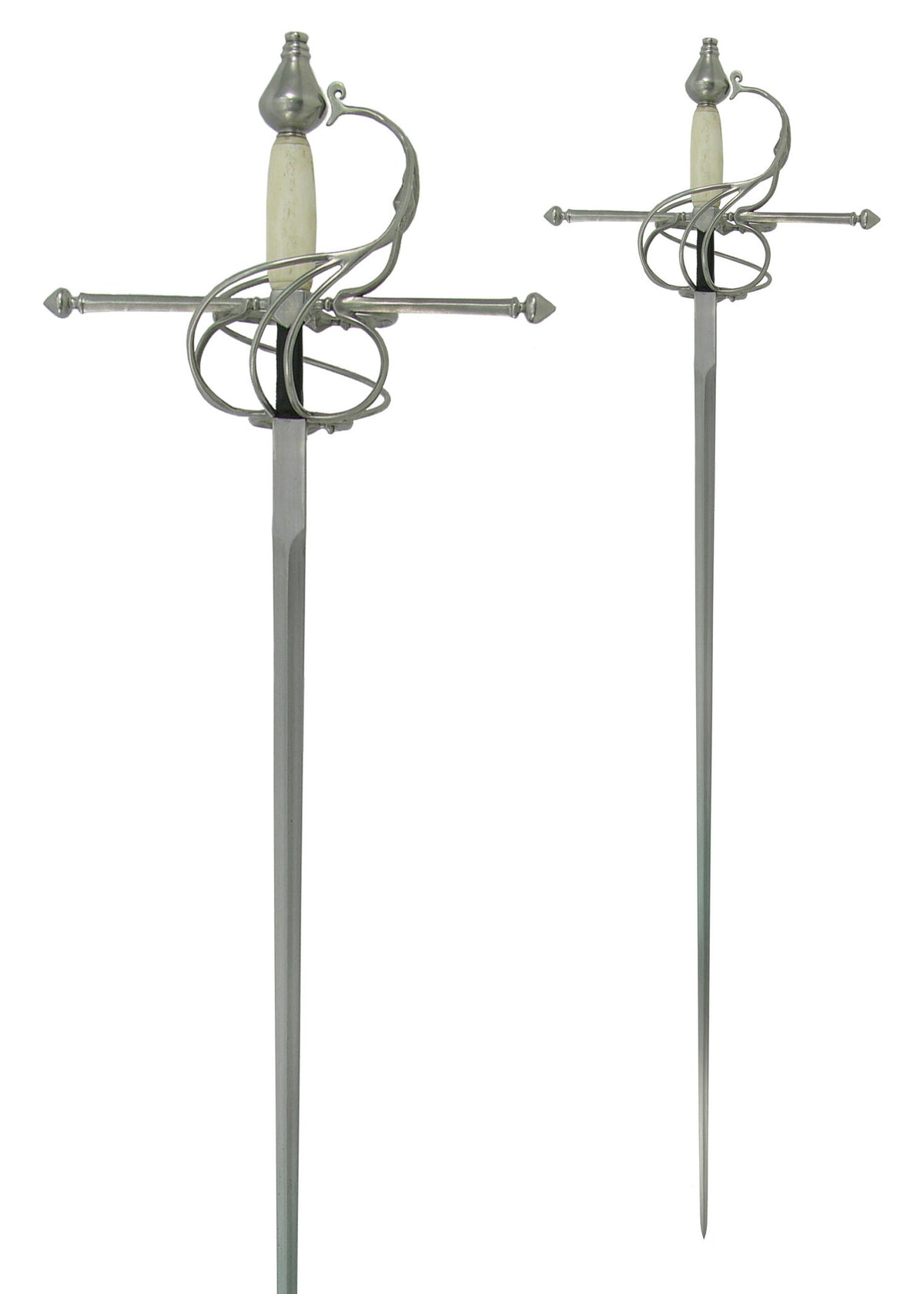 Swept Hilt Rapier with bone grip, sharp